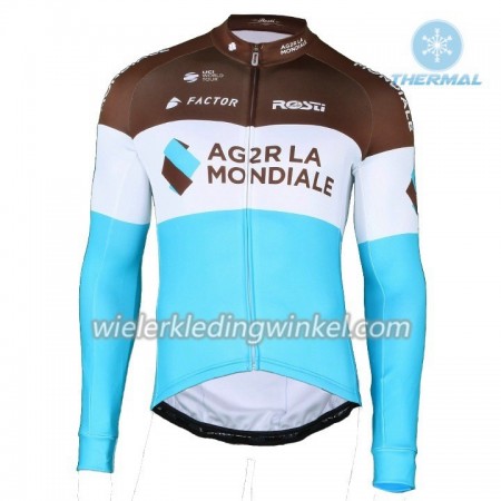 Wielershirt 2018 AG2R La Mondiale N002 Winter Thermal Fleece